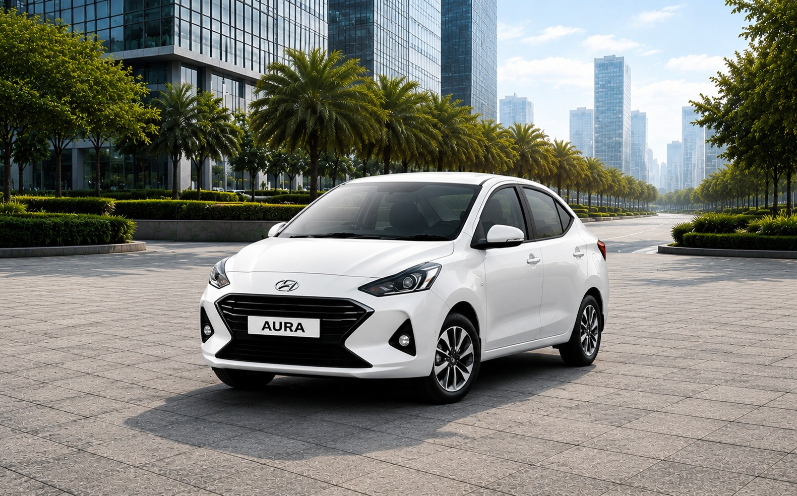 Hyundai Aura White